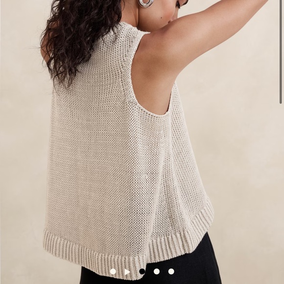 Banana Republic. XL Linen Sweater Tank - Picture 3 of 15